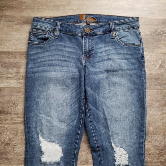 Kut From The Kloth Boyfriend Jeans Women's Distressed Frayed Knee Grunge Daily 6 - Picture 3 of 8